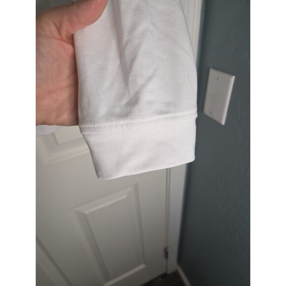 Indiana University Women White Hoodie Pullover Criss Cross Neckline Pockets Sz L - Picture 7 of 12